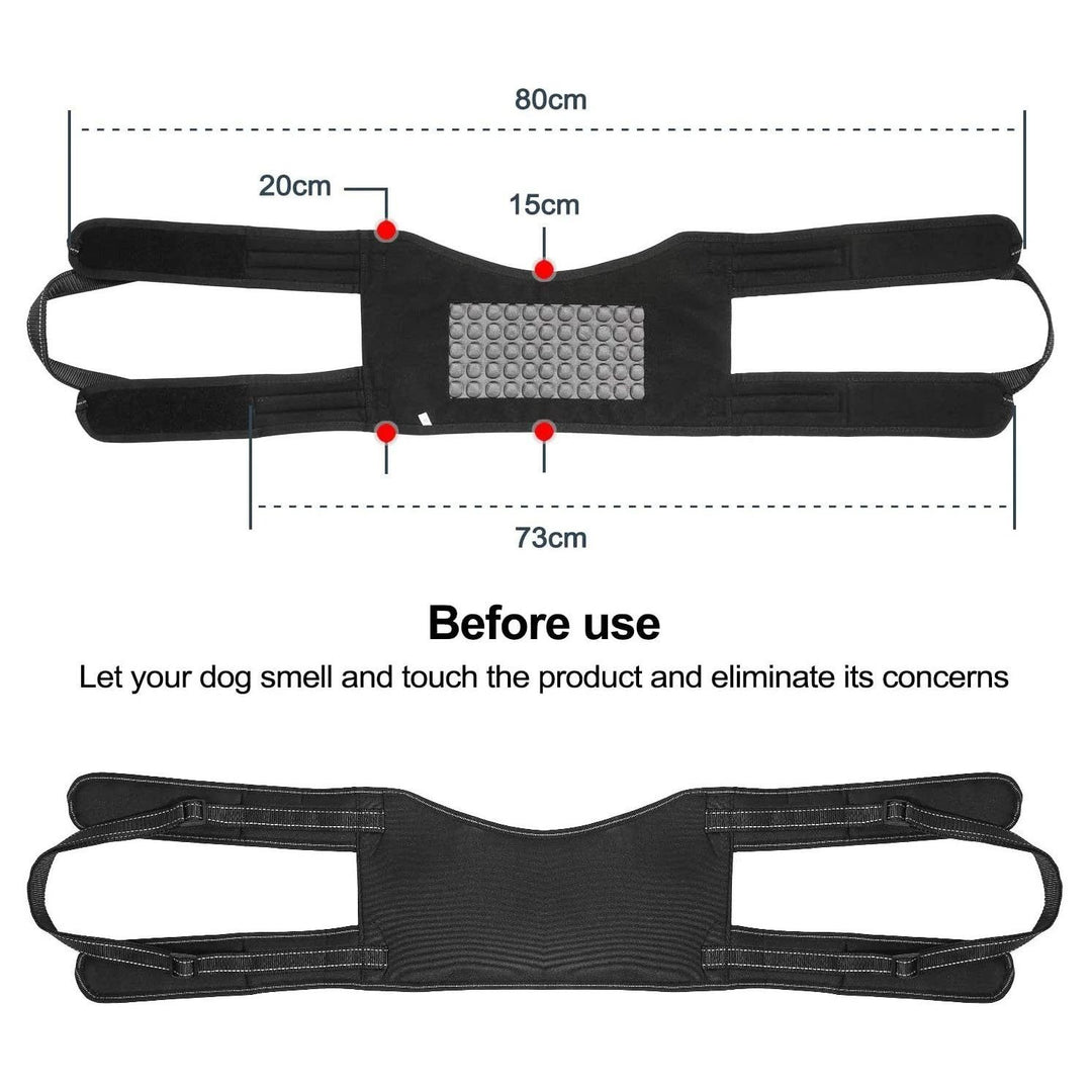 Support Harness Set Adjustable Chest Sling Strap for Elderly Disable Dog Image 7