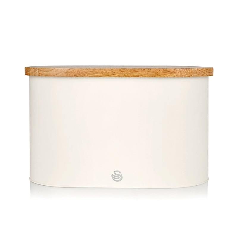 Swan Nordic Bread Bin and Cutting Board Image 1