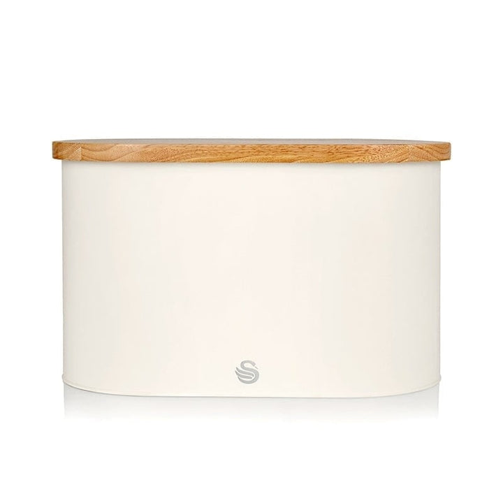 Swan Nordic Bread Bin and Cutting Board Image 1