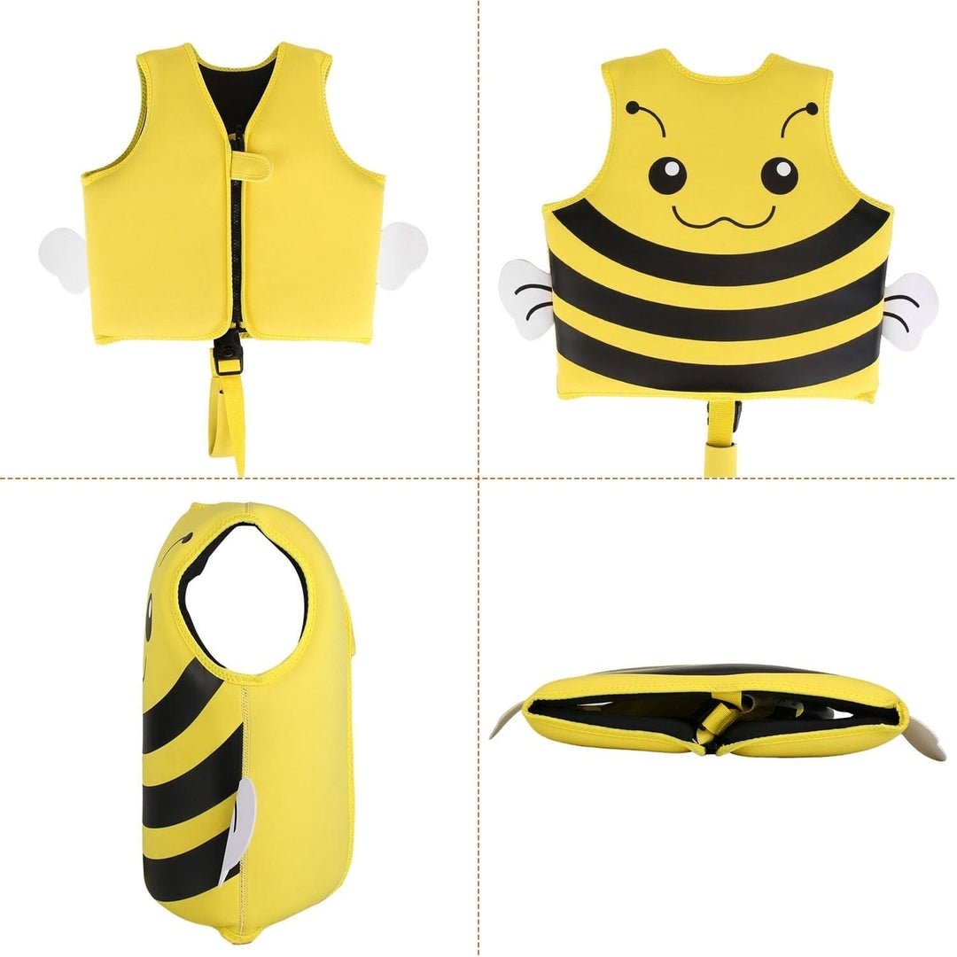 Swim Vest for Kids Float Jacket with Adjustable Crotch Strap Image 6