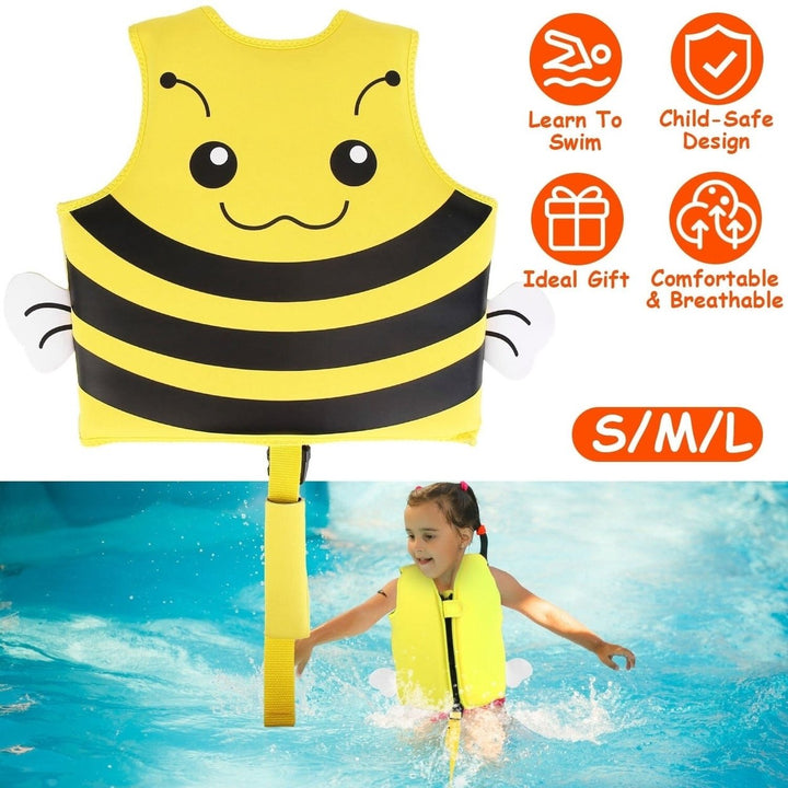 Swim Vest for Kids Float Jacket with Adjustable Crotch Strap Image 9