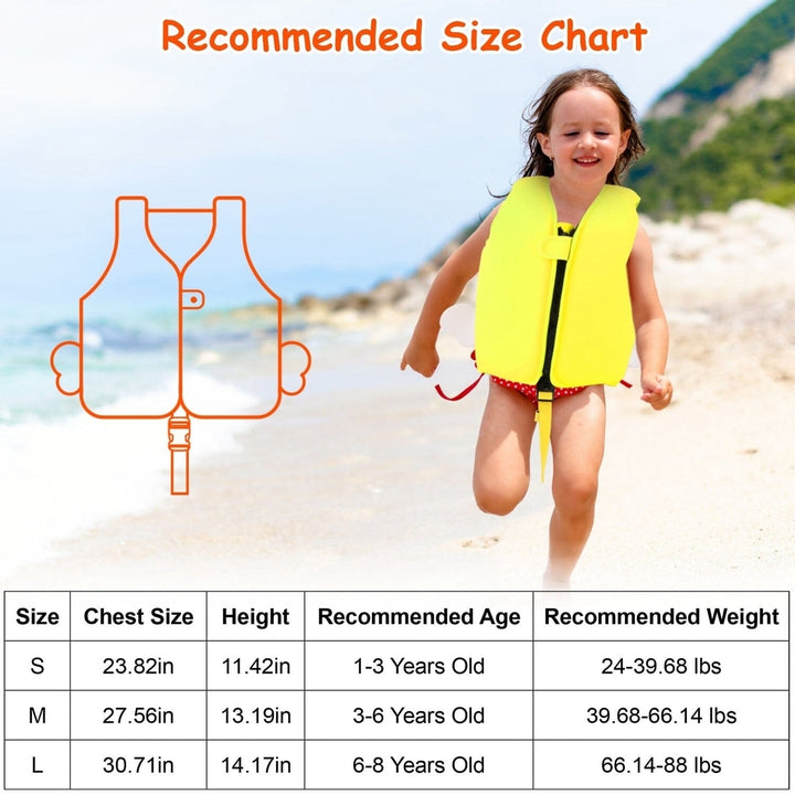 Swim Vest for Kids Float Jacket with Adjustable Crotch Strap Image 12