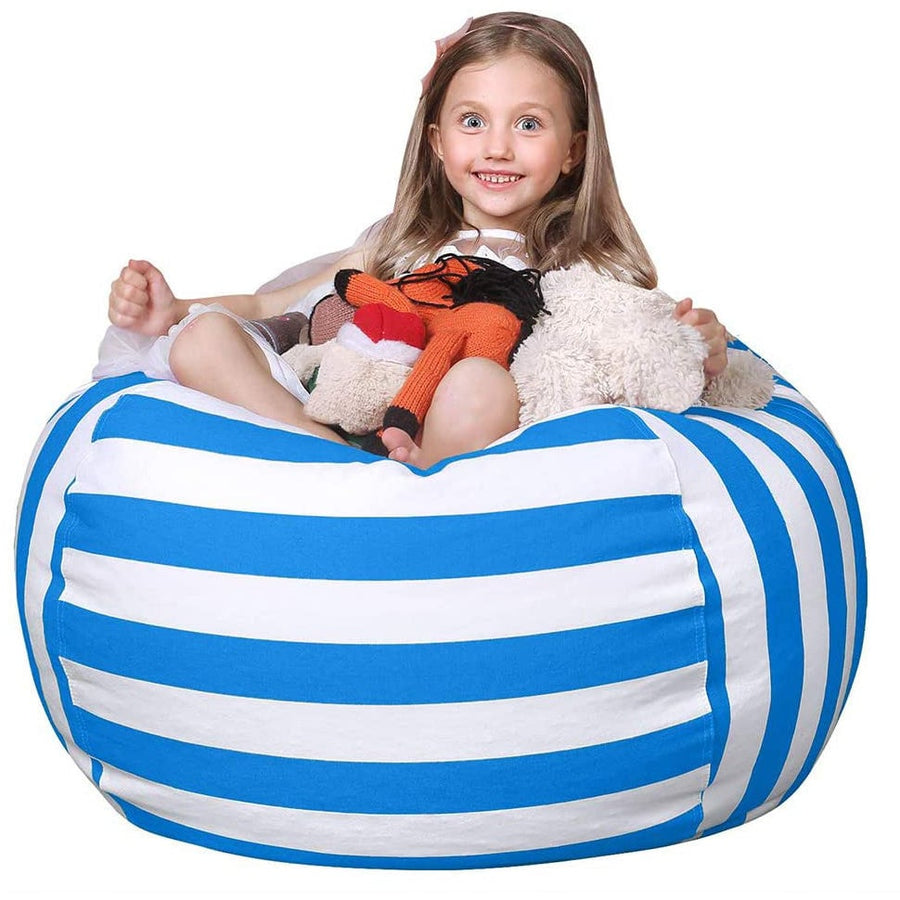 Stuffed Animal Storage Bean Bag Chair Cover Image 1