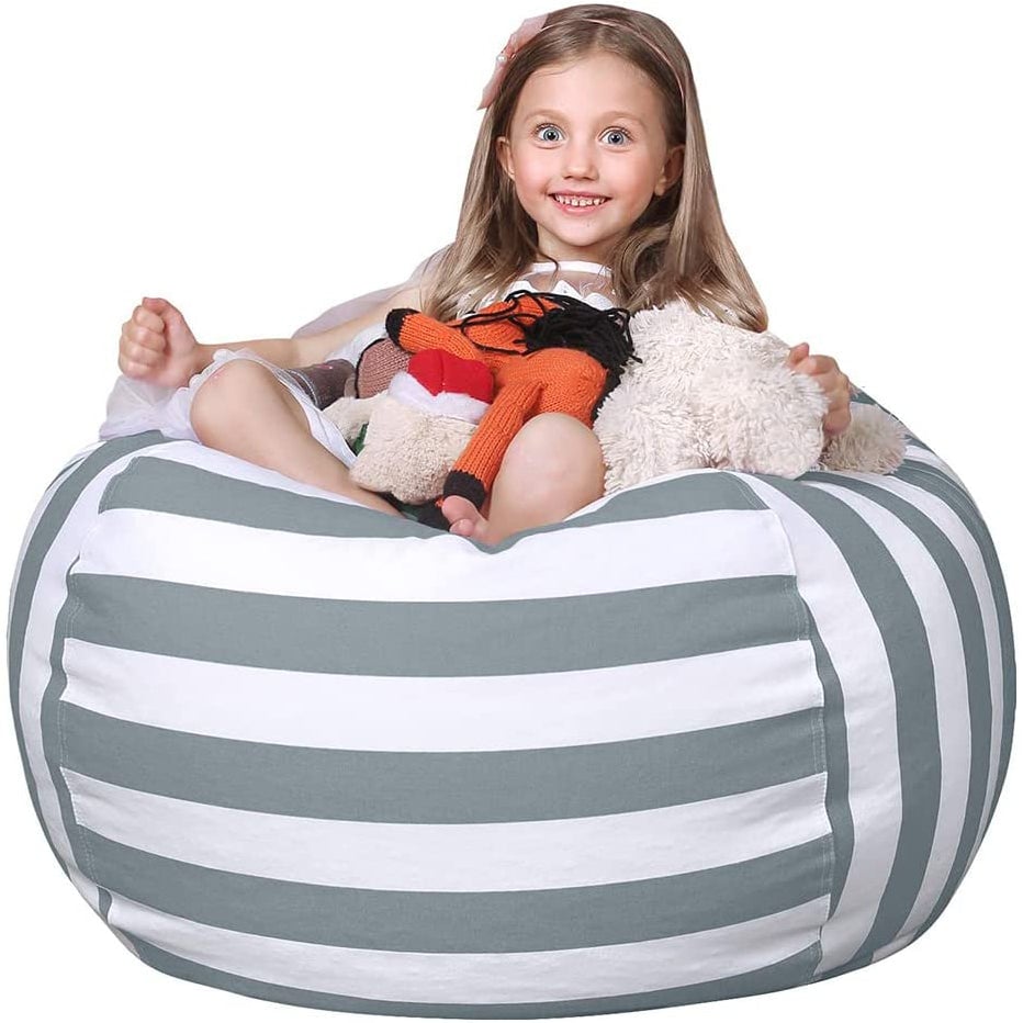 Stuffed Animal Storage Bean Bag Chair Cover Image 2