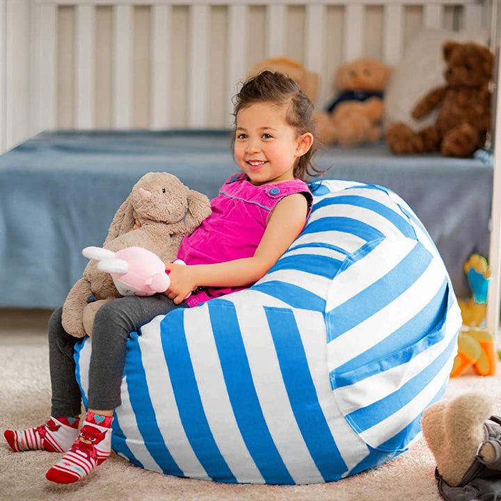 Stuffed Animal Storage Bean Bag Chair Cover Image 6