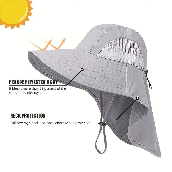 Summer Beach Neck Sunscreen Hat Image 9