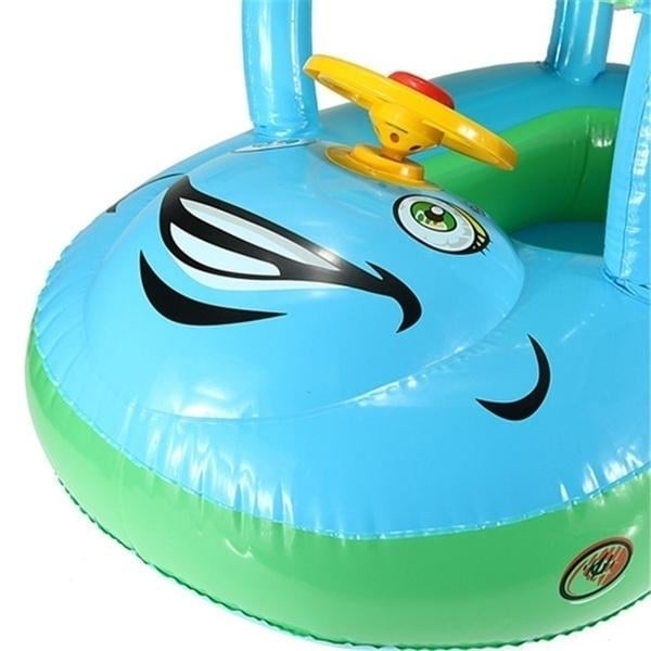 Summer Steering Wheel Sunshade Swim Ring Car Inflatable Baby Float Seat Boat Image 7