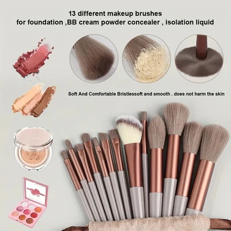 Makeup Brush Set Soft Fluffy Professiona Cosmetic Foundation Powder Eyeshadow Kabuki Blending Make Up Brush Beauty Tool Image 1