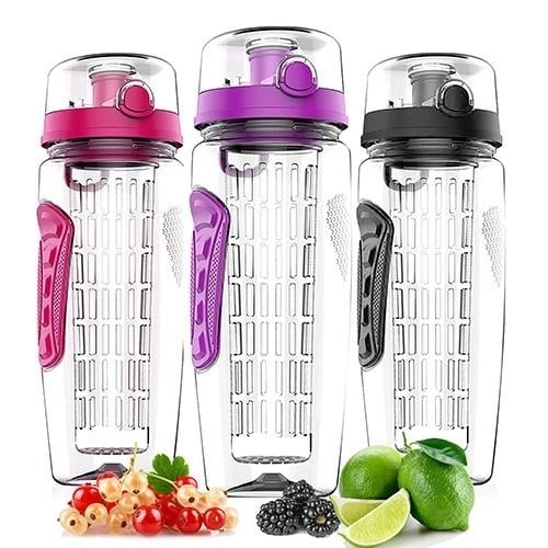 Ultra Portable Fruit Infusing Water Bottle 32oz Image 1