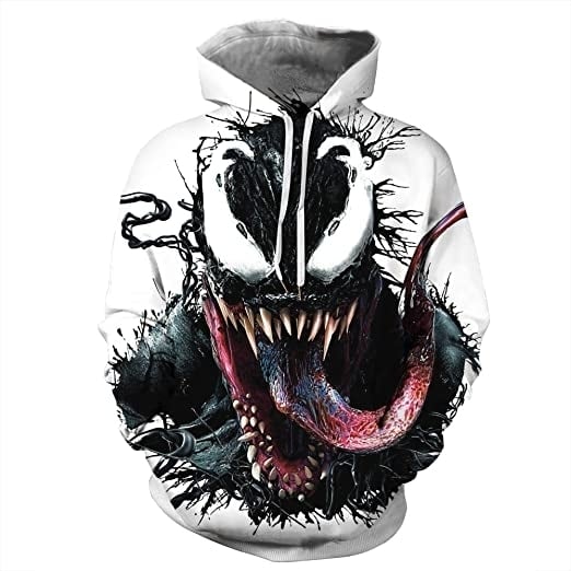 Unisex 3D Pattern Venom Printed Hoodies Image 1