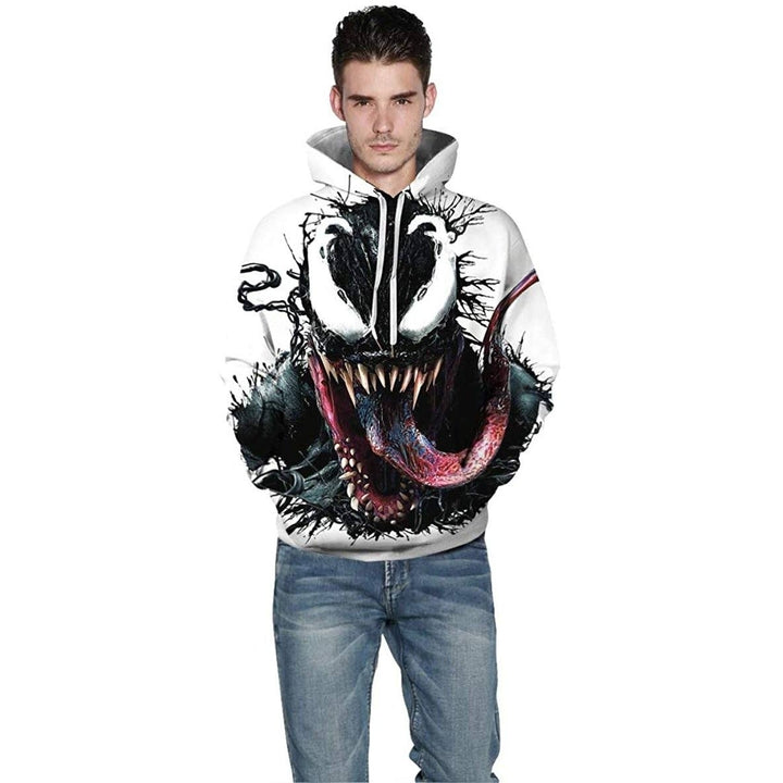 Unisex 3D Pattern Venom Printed Hoodies Image 4