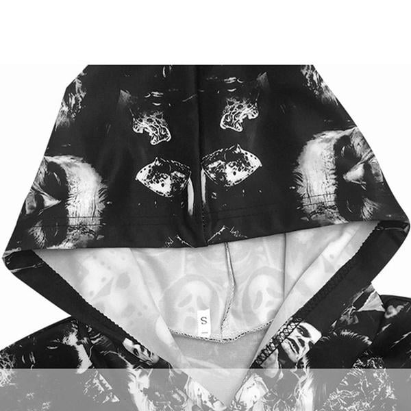 Unisex Characters Skull 3D Printed Hoodies Image 10