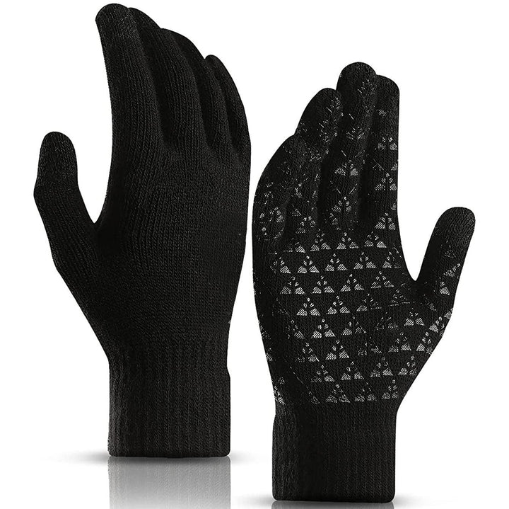 Unisex Knit 360  Whole Palm Touchscreen Antislip Gloves Image 1