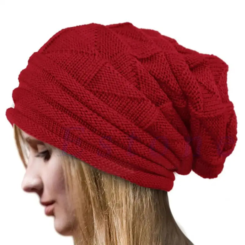 Unisex Oversized Knitted Baggy Beanie Image 2