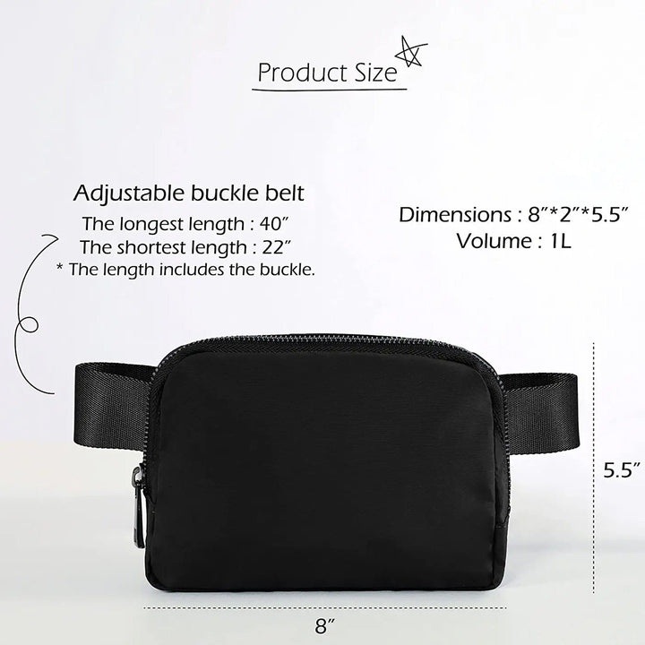 Unisex Mini Belt Bag with Adjustable Straps Small Belt Bag Image 6