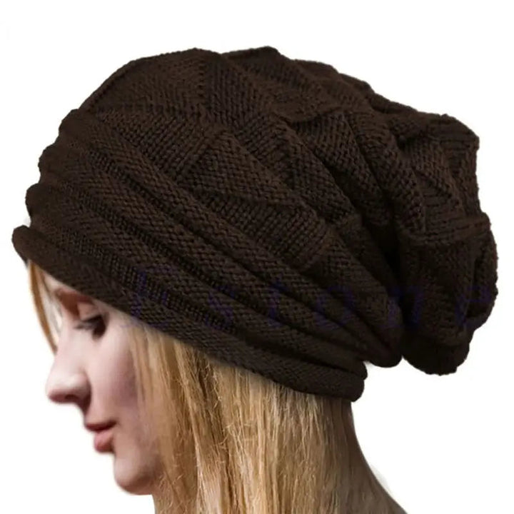 Unisex Oversized Knitted Baggy Beanie Image 6