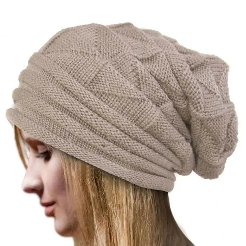 Unisex Oversized Knitted Baggy Beanie Image 8