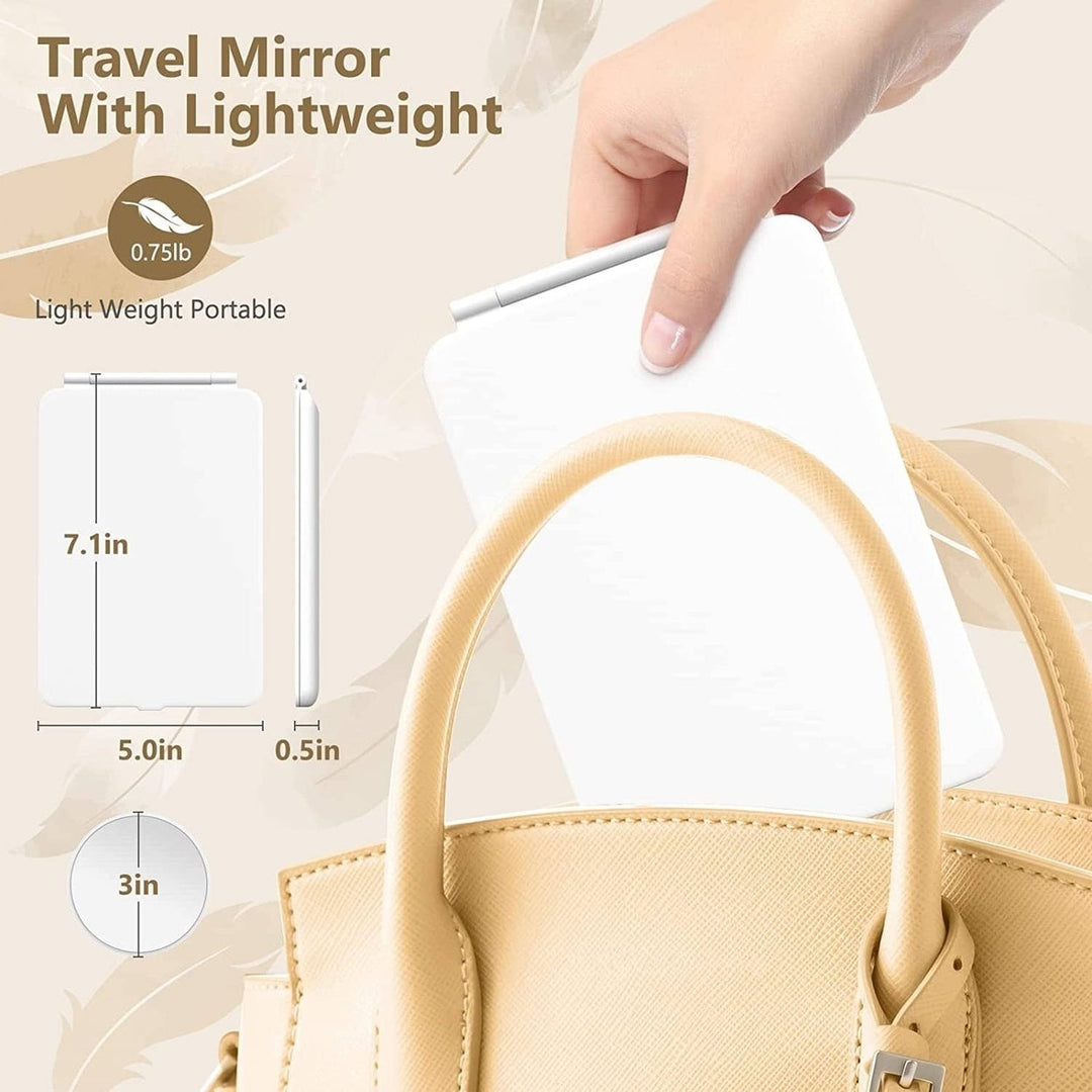 Travel Makeup Mirror with 10X Magnifying Mirror Image 3