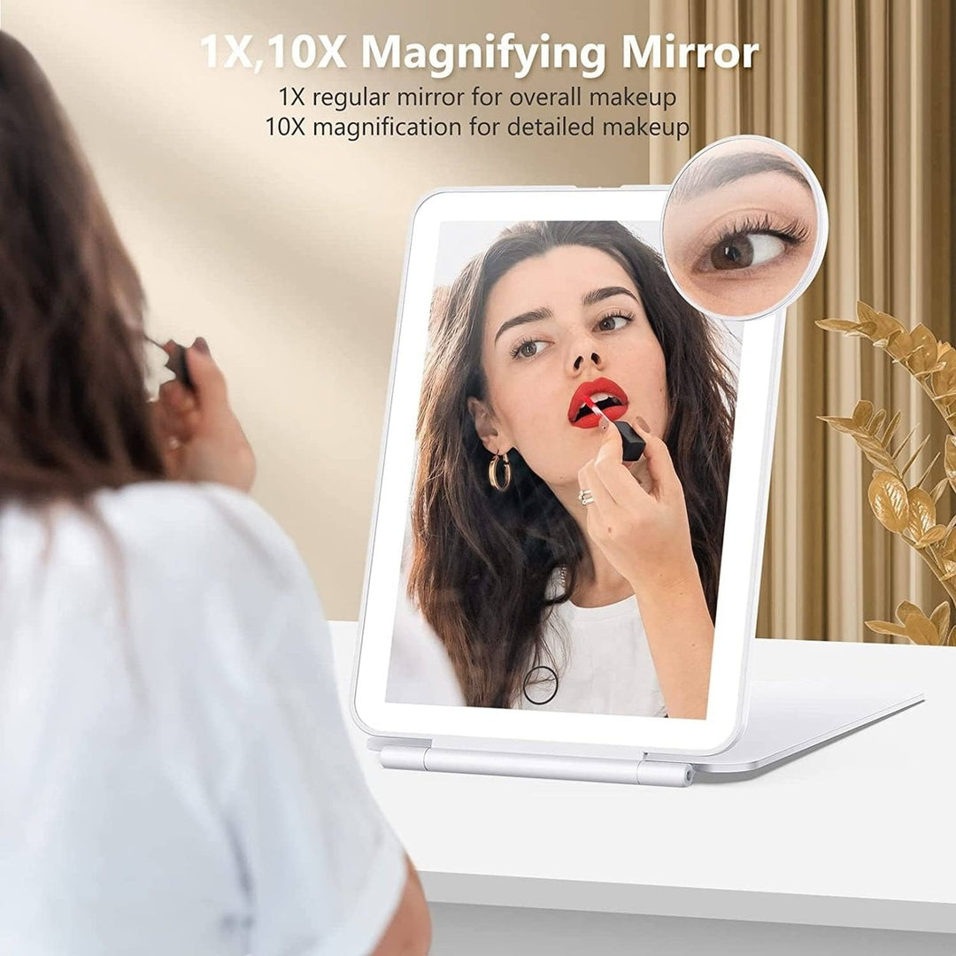 Travel Makeup Mirror with 10X Magnifying Mirror Image 4