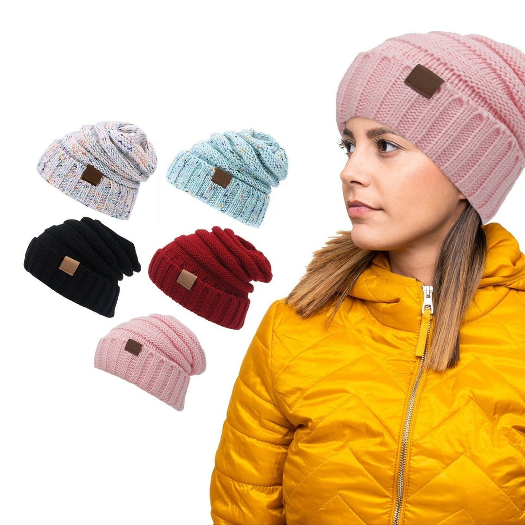 Trendy Warm Knitted Casual Fun Beanie Hat For Women Image 1