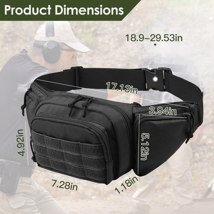 Tactical Fanny Pack Concealed Carry Bag for Men Image 7