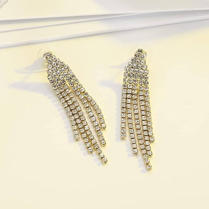 Tassel Linear Drop Earrings Image 2