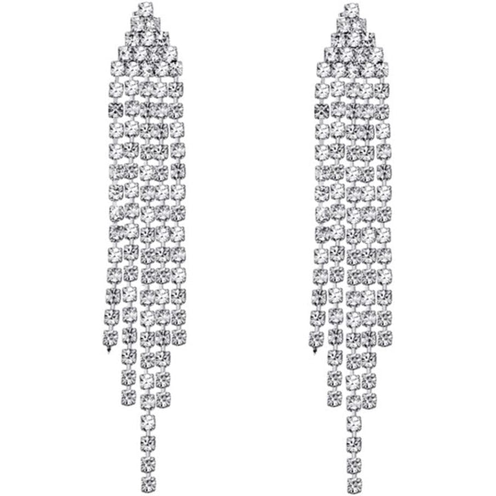 Tassel Linear Drop Earrings Image 4