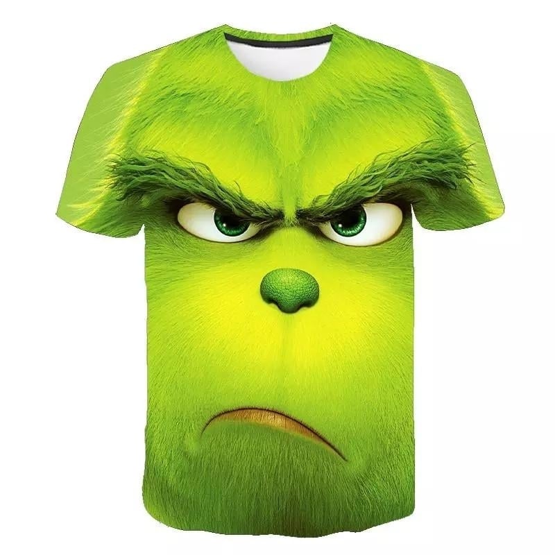 The Grinch 3D T-Shirt Mens Round Neck Short Sleeve Image 1