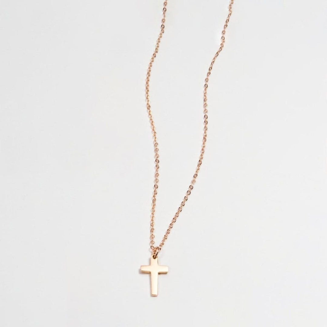 Tiny Cross Necklace Image 3