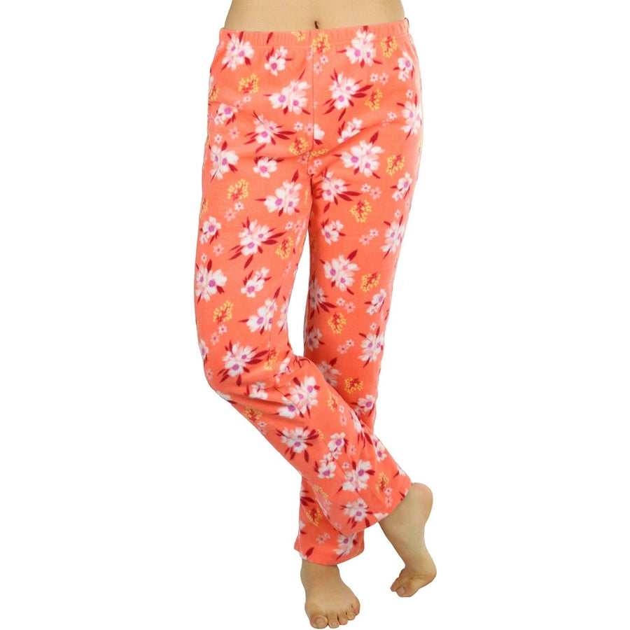 ToBeInStyle Womens Poly Fabric Ankle Length Pajama Bottoms Image 1