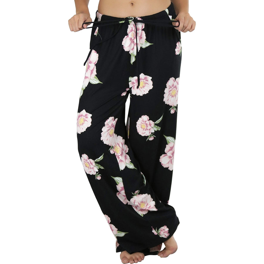 ToBeInStyle Womens Premium Loose Fit Lounge Pants Image 1