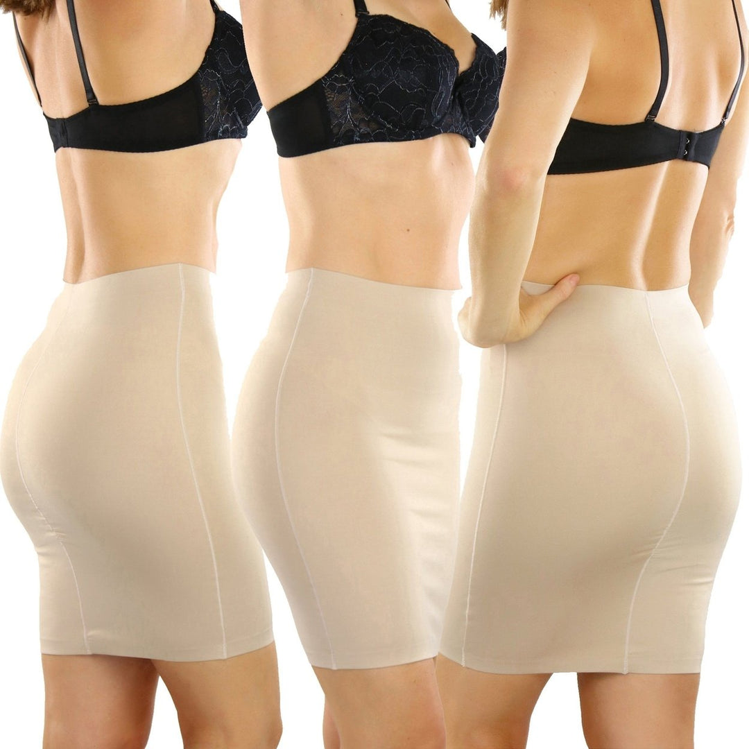 ToBeInStyle Womens High Waisted Smooth and Silky Torso Control Shapewear Skirt Image 10