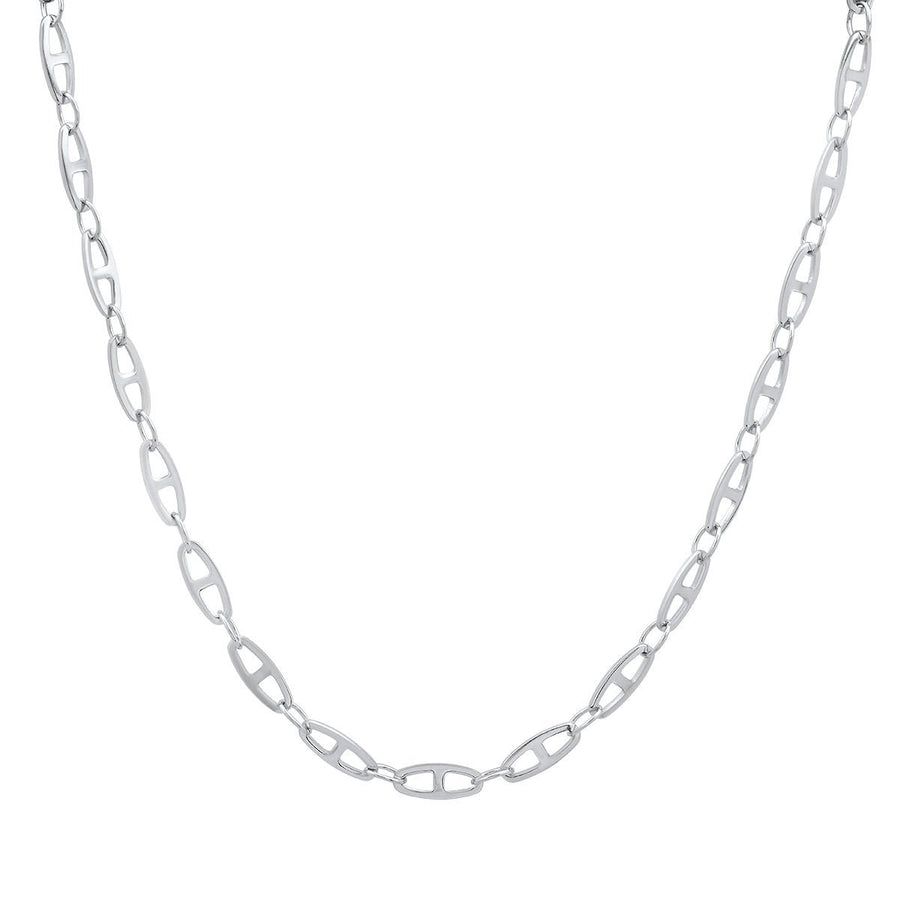 Unisex Stainless Steel Mariner Link Necklace Image 1