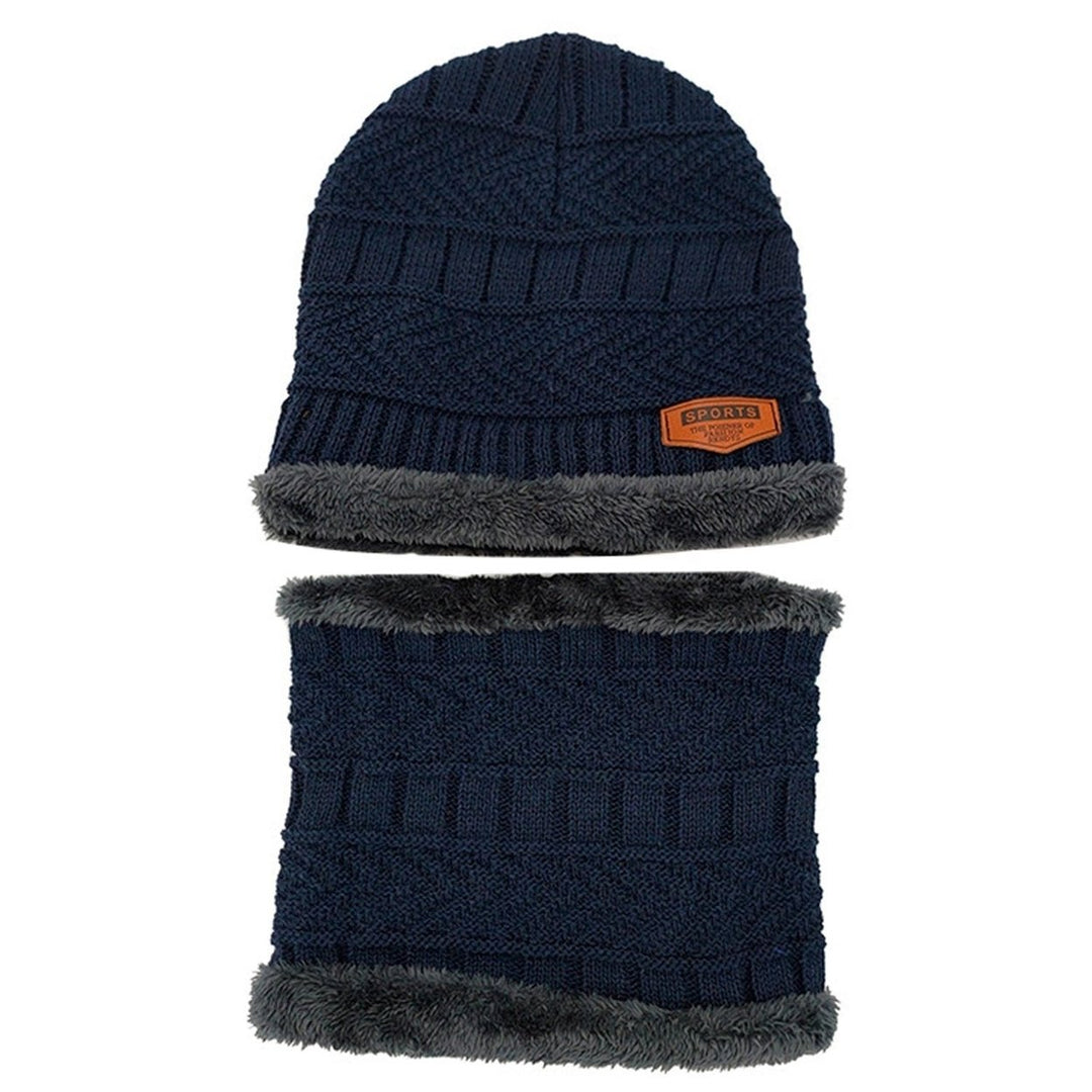 Unisex Winter Beanie Hat Scarf Set Image 6