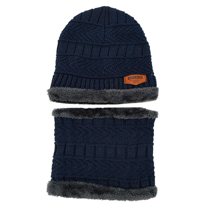 Unisex Winter Beanie Hat Scarf Set Image 6