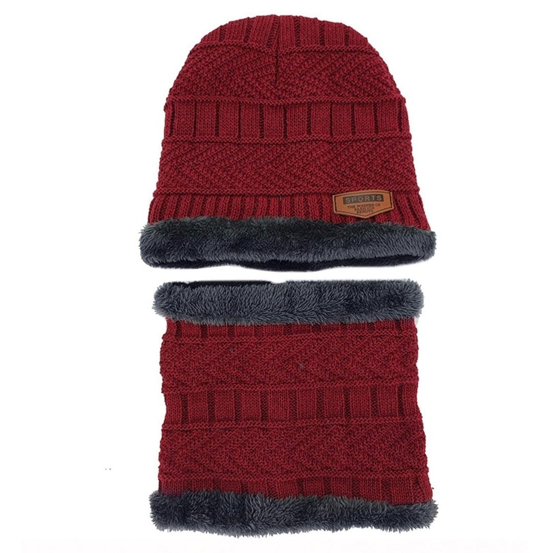 Unisex Winter Beanie Hat Scarf Set Image 7