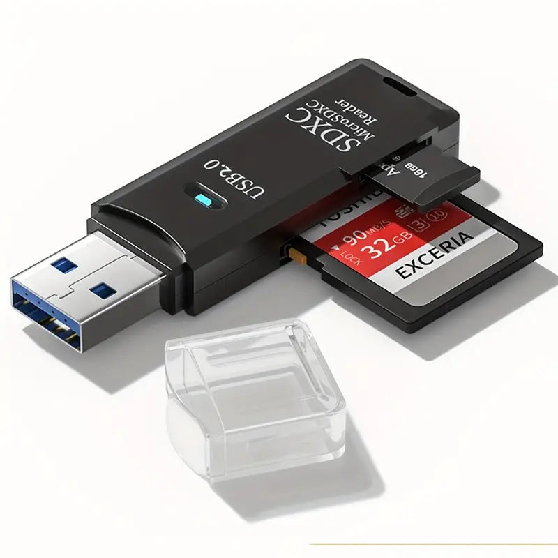 USB 2.0 SD Card Reader Micro SD Card To USB Adapter Image 1