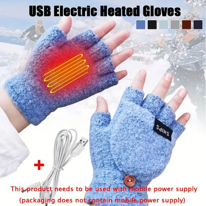 USB Electric Heating Adjustable Temperature Gloves Image 6