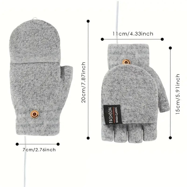 USB Electric Heating Adjustable Temperature Gloves Image 7