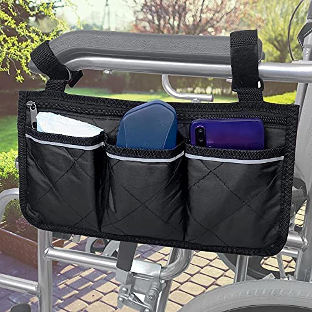 Wheelchair Armrest Organizer Bag Image 11