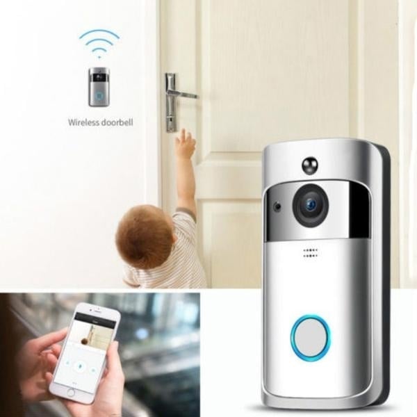 WiFi Wireless Video Doorbell Two-Way Talk Smart PIR Door Bell Security Camera HD Image 10