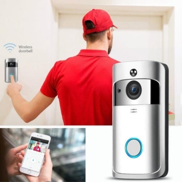 WiFi Wireless Video Doorbell Two-Way Talk Smart PIR Door Bell Security Camera HD Image 11