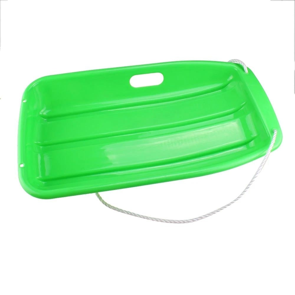 Winter Durable Plastic Snow Sled In Boat Shape For Child And Adult Image 3