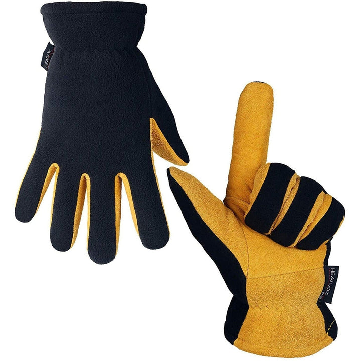 Winter Gloves Deerskin Suede Leather Palm -20 F Cold Proof Work Glove Image 3