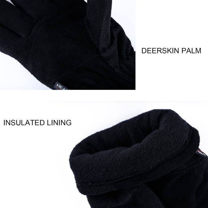 Winter Gloves Deerskin Suede Leather Palm -20 F Cold Proof Work Glove Image 6