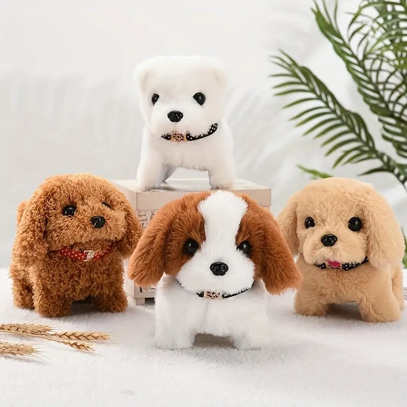 Walking Dog Toy Lifelike Doggy Smart Pets Barking Tail-wagging Wagging Simulation Dog (Refurbished) Image 1