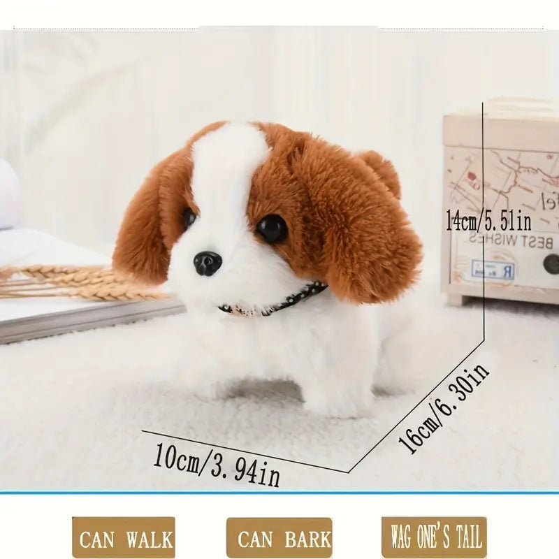 Walking Dog Toy Lifelike Doggy Smart Pets Barking Tail-wagging Wagging Simulation Dog (Refurbished) Image 7