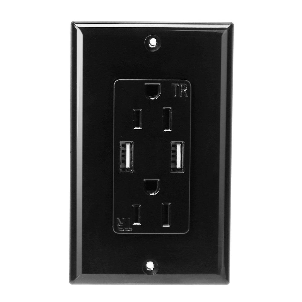 USB Wall Outlet Dual 2.4A USB Wall Charger Image 2