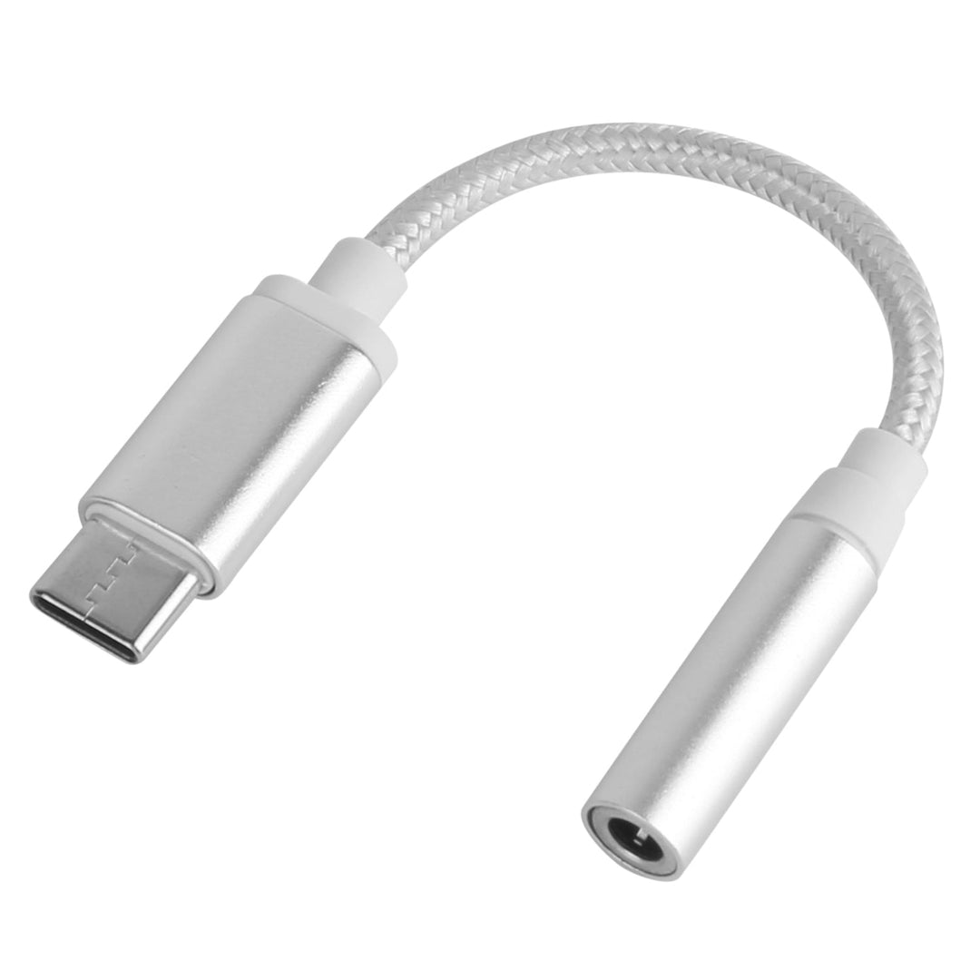 USB-C Type C Adapter Port to 3 .5mm Aux Audio Jack Image 1