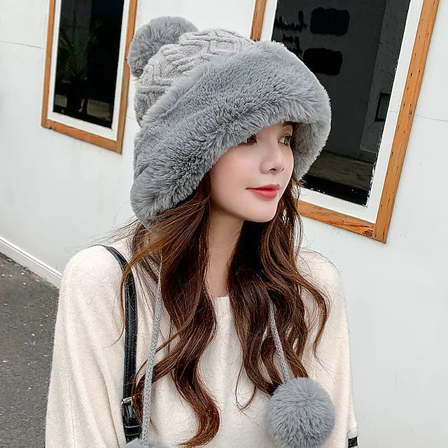 Winter Outdoor Portable Breathable Soft Comfortable Beanie Hat Image 8